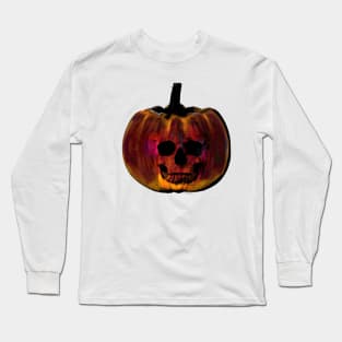 Pumpkin Skeleton Long Sleeve T-Shirt